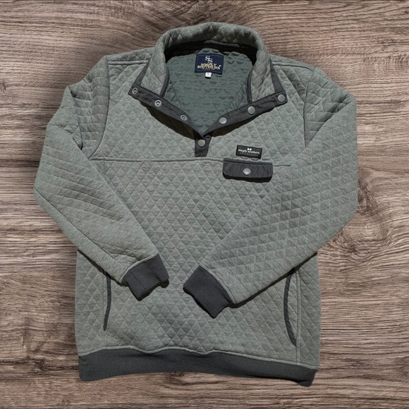 Simply Southern Tops - Simply Southern Gray Quilted Sweatshirt